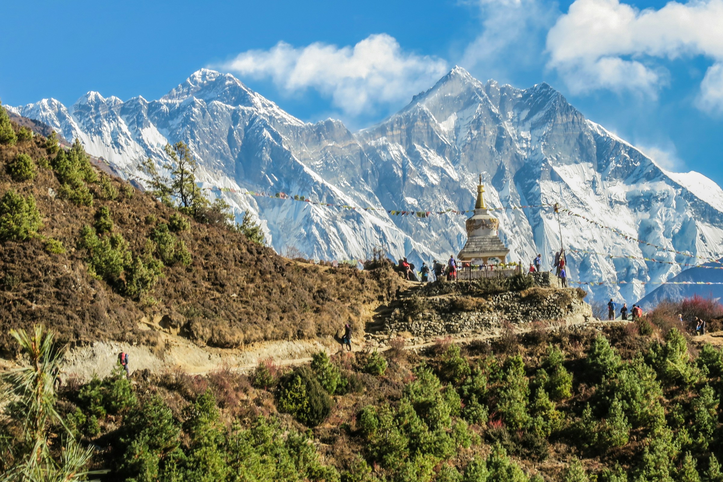 Himalayan mountain landscape in Nepal